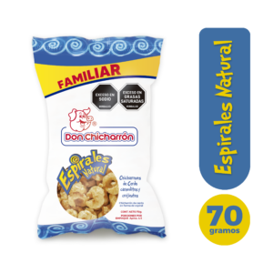 Chicharrón espiral natural x 70 gramos